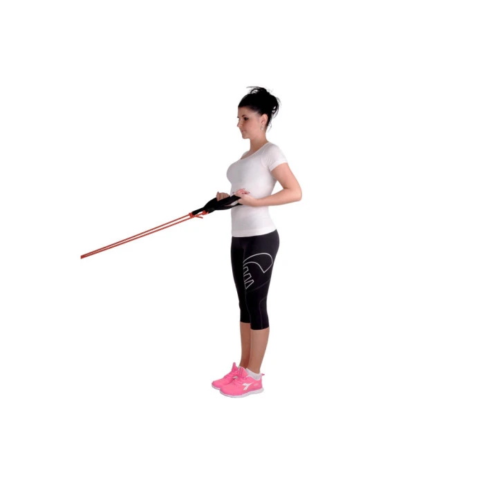 Стрічка-еспандер для вправ inSPORTline Morpo 200 см червоно-чорна