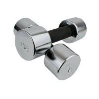 Хромированные гантели MASTER 4 кг x 2