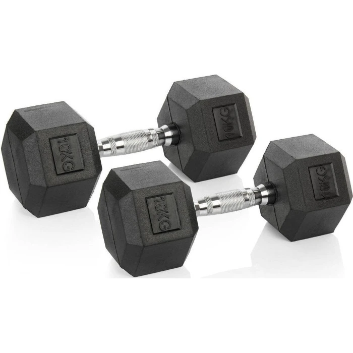 Набор шестиугольных гантелей Vivo 2 х 10 кг.