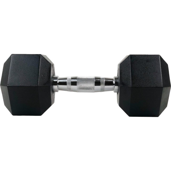 Гантель UnderFit UF50 прорезиненная 1 х 22,5 кг.