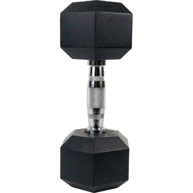 Гантель UnderFit UF50 прорезиненная 1 х 22,5 кг.
