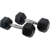 Гантель UnderFit UF50 прорезиненная 1 х 22,5 кг.