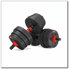 Набір штанга+гантелі HMS SGP20 - 20 кг, чорно-червоний 