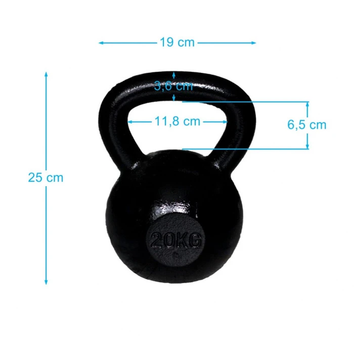 Гиря чугунная SPARTAN Kettle Ball, 20 кг