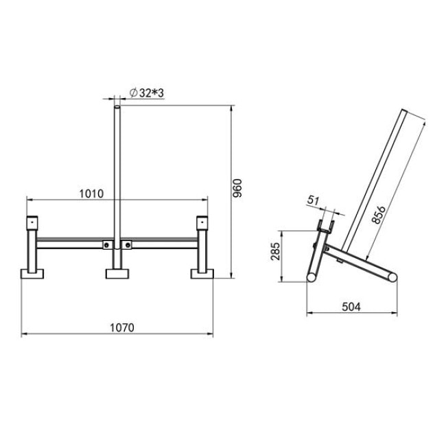 Стойка для штанги HMS STR44