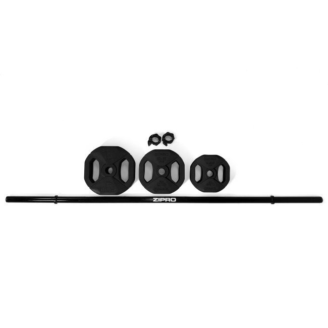 Штанга Body Pump Black Zipro с комплектом отягощений 20 кг.
