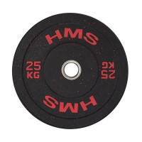 Диск олимпийский HMS HTBR25 25 кг черно-красный