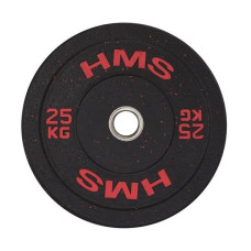 Диск олимпийский HMS HTBR25 25 кг черно-красный
