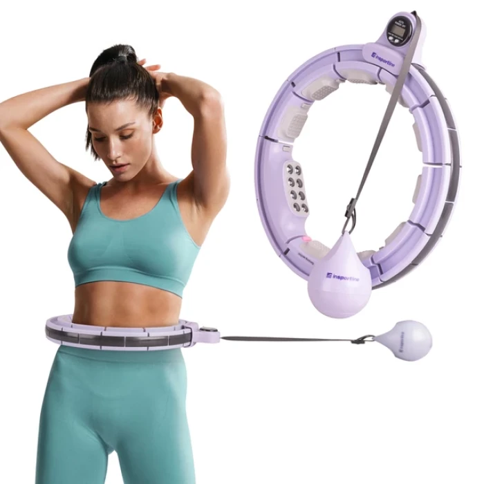 Хула-хуп з магнітами та обважнювачами inSPORTline Weight Hoop Pro 69-105 см