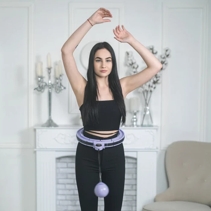 Хула-хуп з магнітами та обважнювачами inSPORTline Weight Hoop Pro 69-105 см