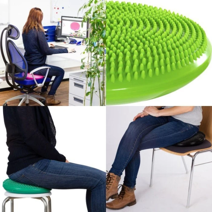 Подушка Movit для упражнений равновесия, 33 см, зеленая