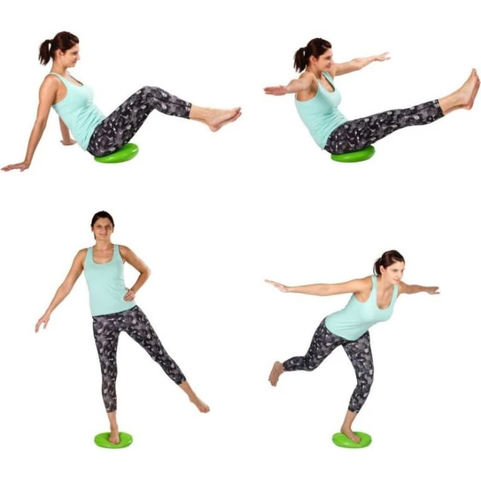 Подушка Movit для упражнений равновесия, 33 см, зеленая