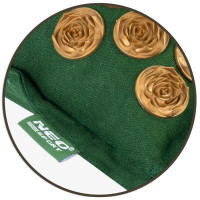 Акупунктурный коврик с подушкой зелено-золотистый NS-902