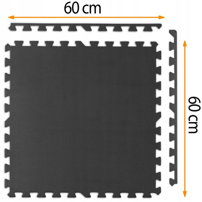 Килимок для фітнесу Neo-Sport 192401 180 х 120 см, чорний