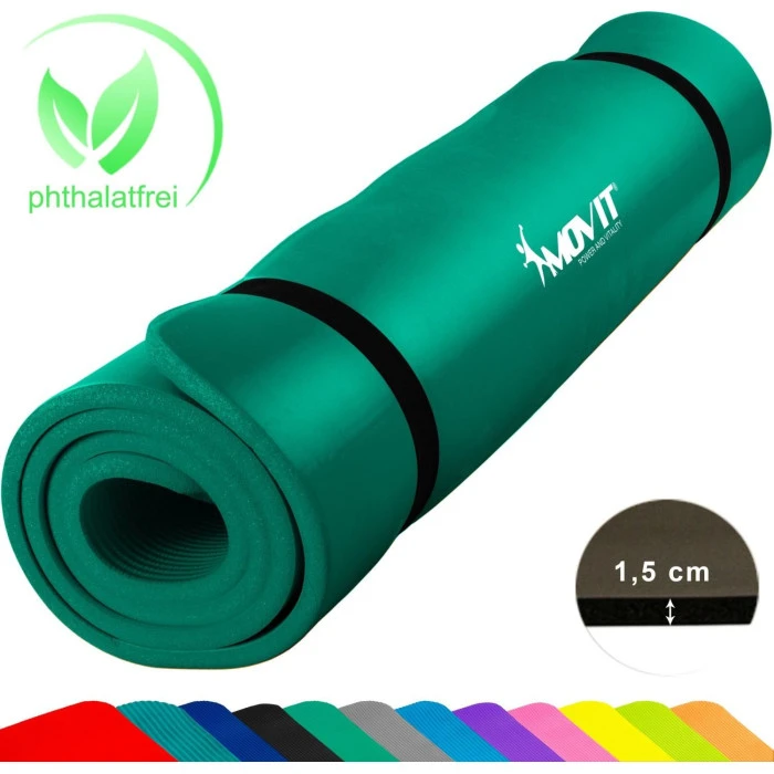 Тренувальний килимок Movit M09613 190 см x 100 см x 1,5 см зелений