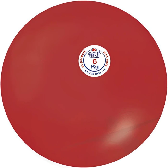 М'яч гумовий Polanik TRIAL суперм'який 6 кг червоний