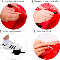 Мяч Movit гимнастический с насосом, 85 см, розовый