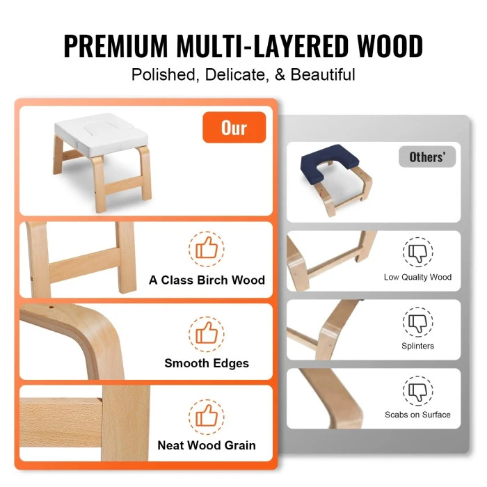 Лавка для йоги VEVOR А3007, біла