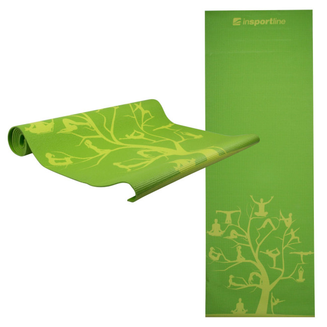 Коврик для йоги inSPORTline Spirit 172x61x0,3 cm - зеленый