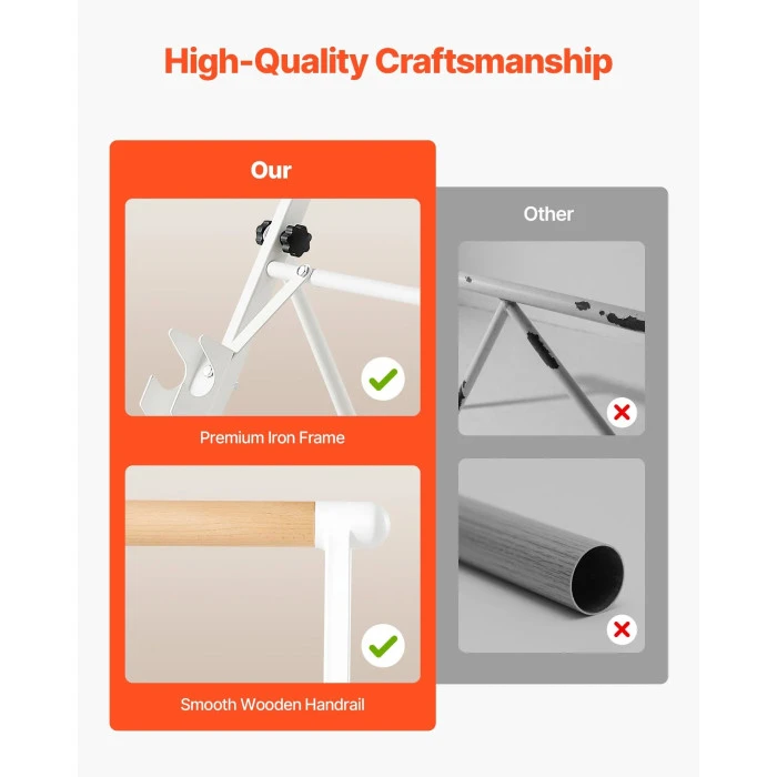 Балетная планка VEVOR CD-WDG08, белая