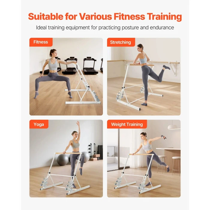 Балетная планка VEVOR CD-WDG08, белая