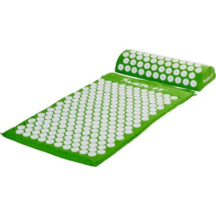 Акупресурний килимок MXSTP з подушкою MOVIT 75 x 44 см, зелений масажний