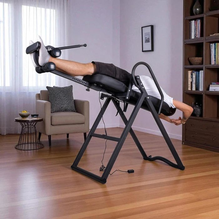 Інверсійний стіл з підігрівом inSPORTline Inverso Heaty, чорний