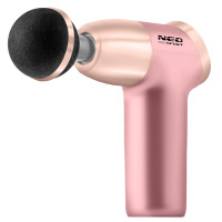 Массажный многофункциональный пистолет 8 насадок NS-500 Neo-Sport розовый