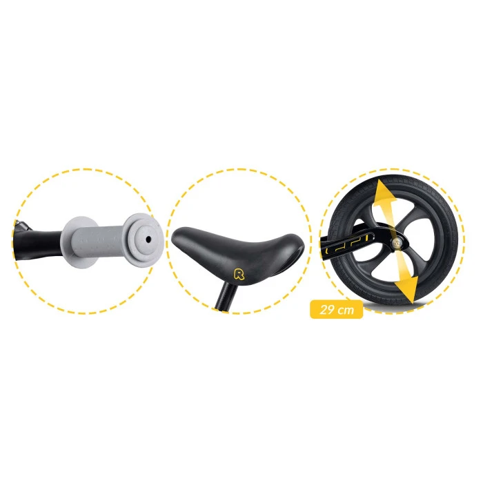 Біговел Ricokids FUNNU чорний