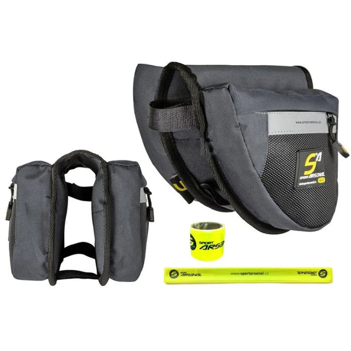 Сумка на раму Sport Arsenal 513, двостороння, підвісна, чорна
