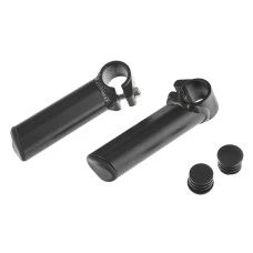 Прямые Алюминиевые Уголки Руль, 100 Мм, Черный Матовый