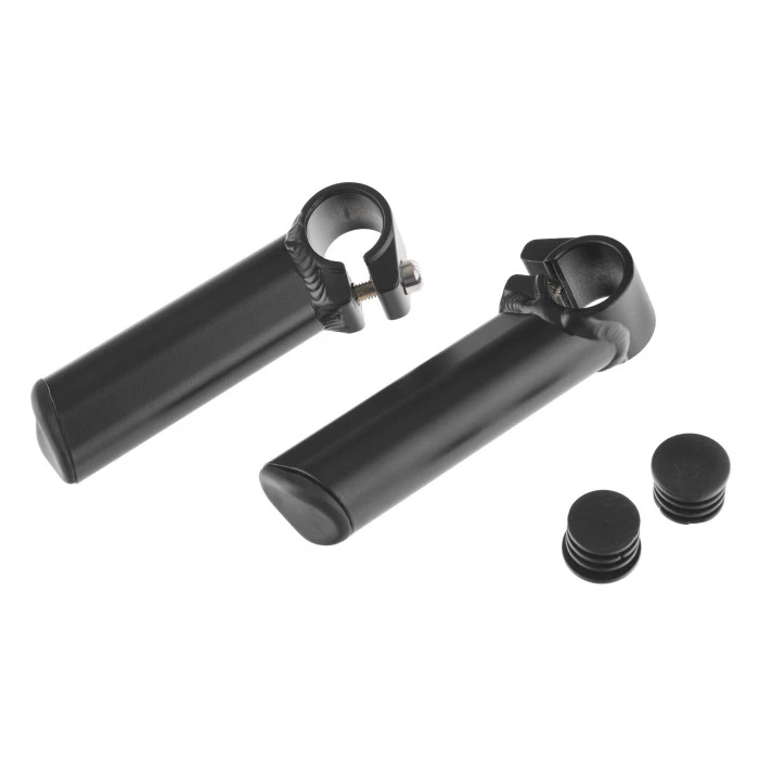 Прямые Алюминиевые Уголки Руль, 100 Мм, Черный Матовый