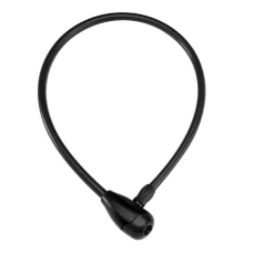 Замок велосипедный на ключ 12x800мм, черный
