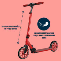 Самокат HUDORA BIGWHEEL Up 200 (14452) красный