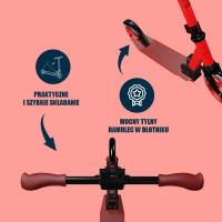 Самокат HUDORA BIGWHEEL Up 200 (14452) красный