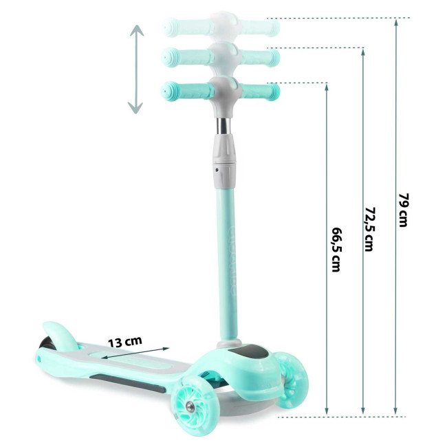 Самокат детский трехколесный Ricokids Piko мятный