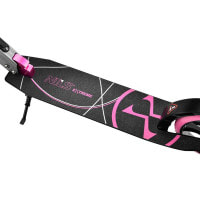 Самокат складной Nils Extreme HM127 серо-розовый