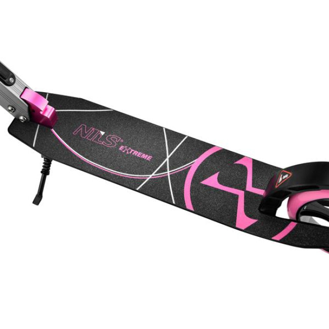 Самокат складний Nils Extreme HM127 сіро-рожевий