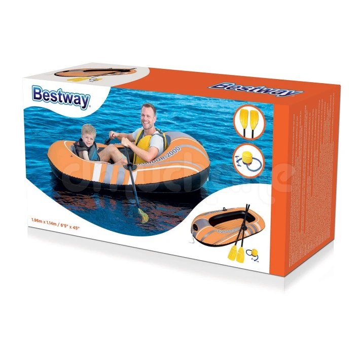 Лодка Hydro-Force Set 188 x 98 см весла + отжим Bestway 61062