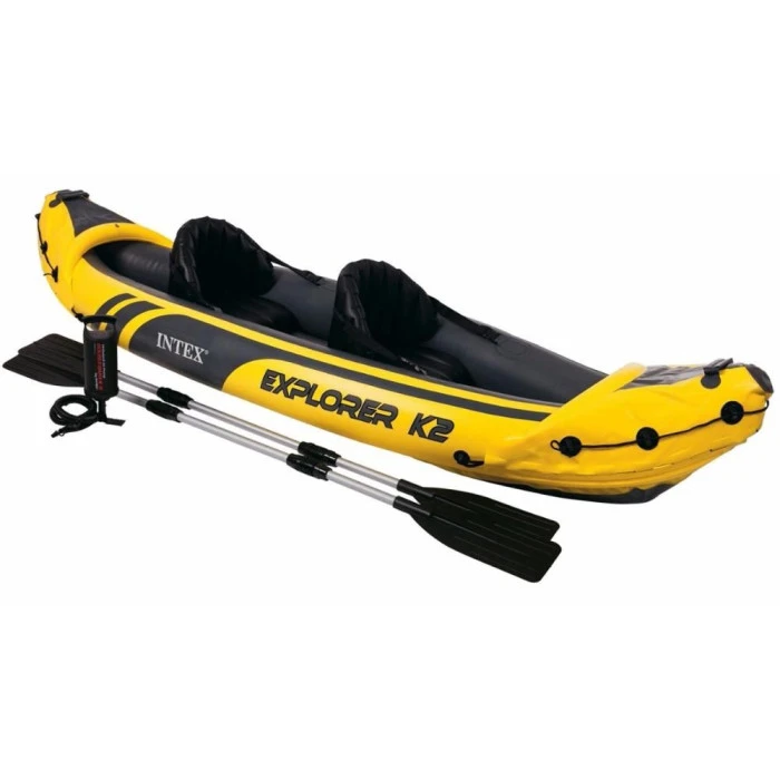 Надувная лодка-байдарка EXPLORER K2 Intex 68307 (312 x 91 x 51см)