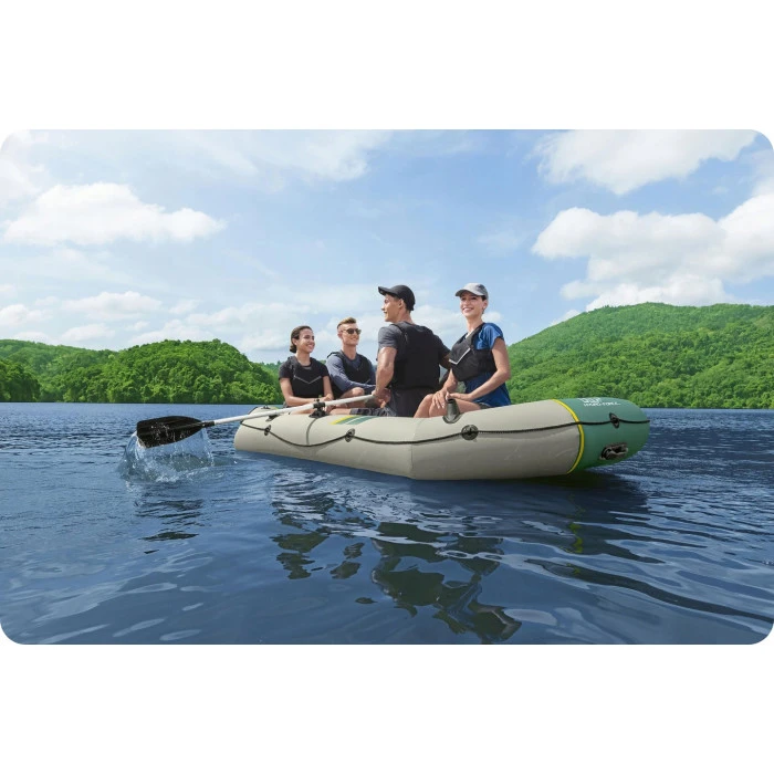 Лодка надувная Bestway Hydro-Force Ranger Elite X4320 х 148 см, зелено-бежевая