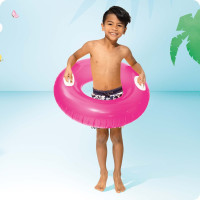 Коло надувне з ручками INTEX 59258 рожеве, 76 см