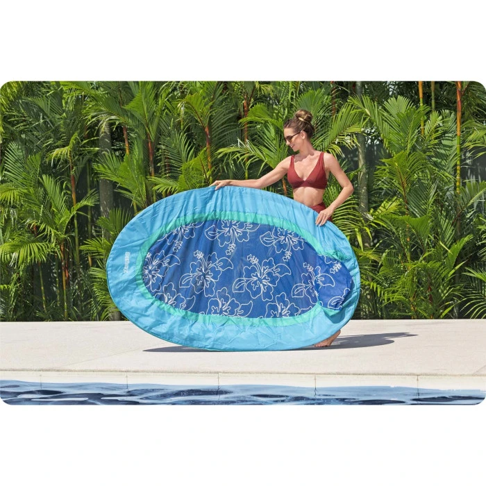 Пліт надувний пляжний зі спинкою Bestway 43733, 191 х 178 х 41 см