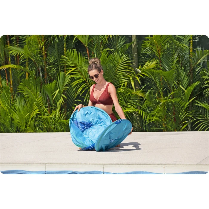 Пліт надувний пляжний зі спинкою Bestway 43733, 191 х 178 х 41 см
