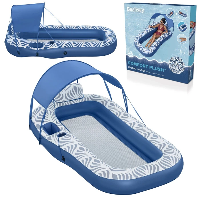 Матрас надувной с навесом Bestway 43732, 198 х 112 см