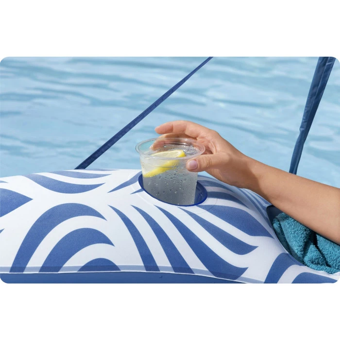 Матрас надувной с навесом Bestway 43732, 198 х 112 см