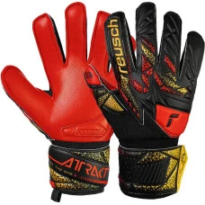 Рукавички воротарські Reusch Attrakt Silver Junior 5572215 7075 р.5,5, чорно-червоні