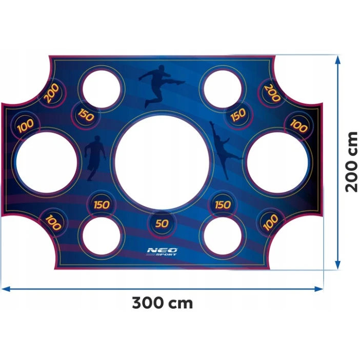 Мишень для футбольных ворот Neo-Sport NS-1476 300 х 200 см, синяя
