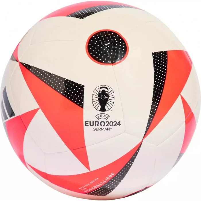 М'яч футбольний Adidas Euro24 Fussballliebe IN9372 розмір 5, біло-червоний