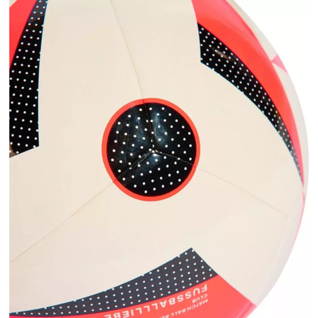 Мяч футбольный Adidas Euro24 Fussballliebe IN9372 размер 5, бело-красный